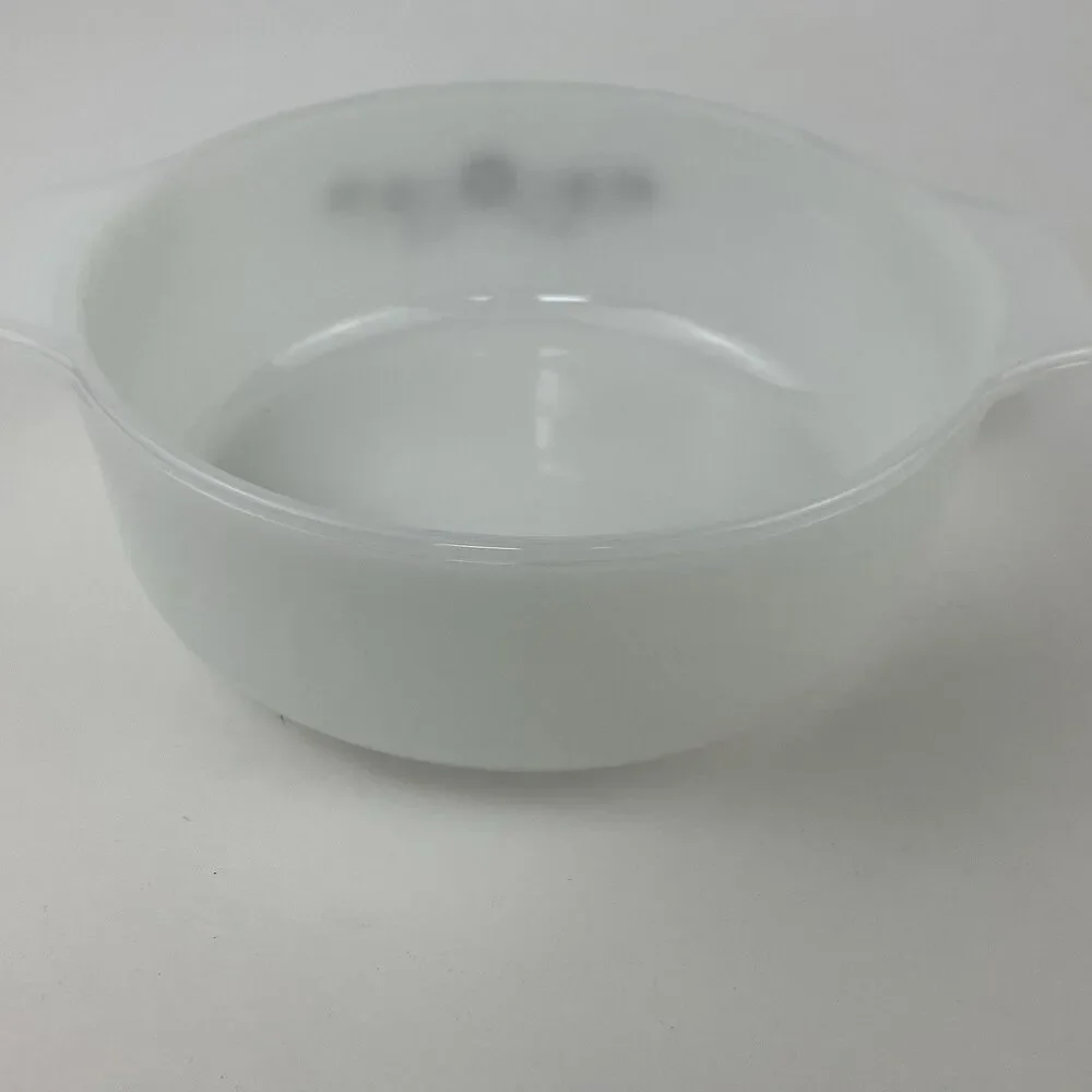Dynaware Pyr-O-Rey Milk glass Brown Daisy Dishes Full Set of 12 1960s VTG Rare
